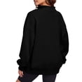 thumbnail image 4 of Diufon Womens Quarter Zip Pullover Long Sleeve Stand-up Collared Sweatshirt Fall Winter Half Zip Light-Fleece Tops, 4 of 7
