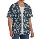 thumbnail image 2 of Fotbe Daisy Floral B Camisa Estampada de Manga Corta para Hombre, Casual de Verano, Estilo Playero, Sin Arrugas-3X-Large, 2 of 5