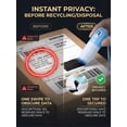 thumbnail image 5 of 2-in-1 Thermal Paper Privacy Wipe Box Cutter, Thermal Ink Remover, Label Correction Marker with Mini Box Cutter, 5 of 8