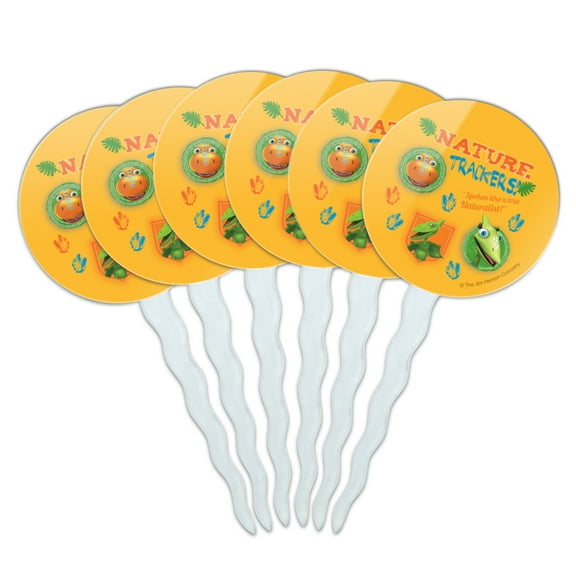 Dinosaur Train Nature Trackers Buddy Tiny Cupcake Picks Toppers Decoration Set of 6