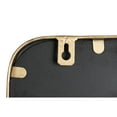 thumbnail image 3 of Creative Co-Op Wide Metal Framed Wall Mirror with Shelf, Brass, 3 of 6