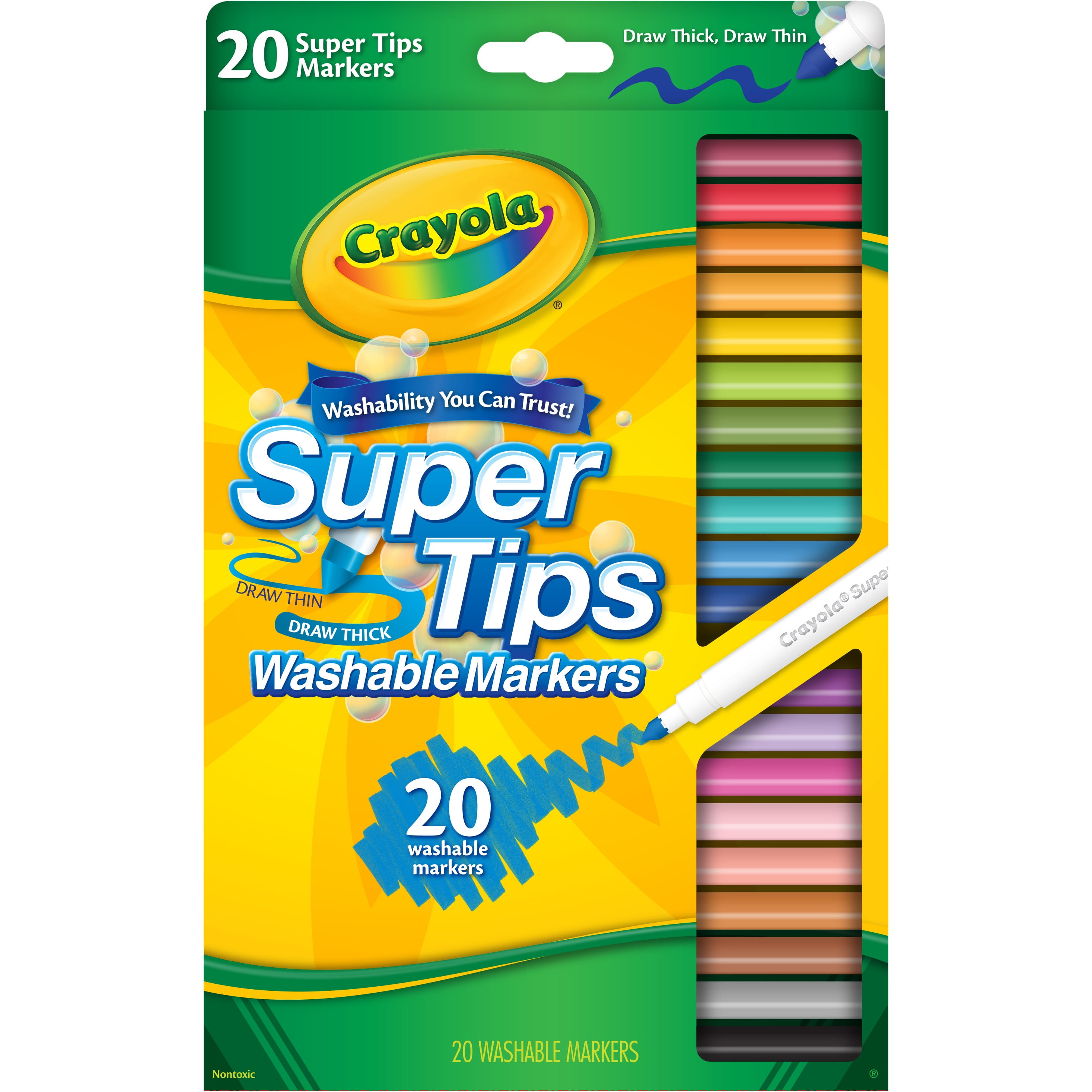 Crayola Markers Fine Line 40 Assorted Colors Arts Crafts Adult coloring Supplies 