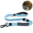 thumbnail image 2 of Heavy Duty Dog Leash for Large Dogs Up To 40kg, Reflective Dog Walking Training Shock Absorbing Bungee Leash with Car Seat Belt Buckle, 2 Padded Traffic Handle for Extra Control, 2 of 8