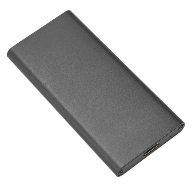 SSD Enclosure, 10Gbps High Speed Tyep C to MSATA Enclosure for for OS X, Aluminum Alloy USB3.1 Gen2 Type C Solid State Drive Enclosure, Portable Slim Hard Drive Enclosure