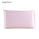 thumbnail image 1 of Funda de almohada de seda de morera Funda de almohada transpirable de 2 lados Funda de almohada de color sólido para la piel del cabello, Rosa, 51x91cm kenally HA003379-32, 1 of 7
