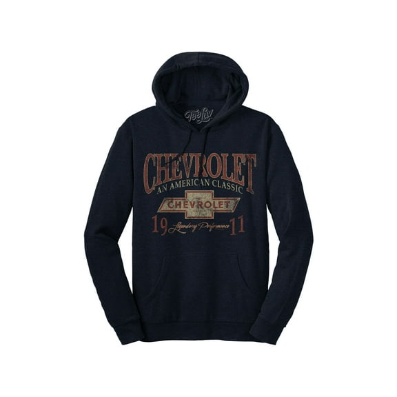 Tee Luv Men's Faded An American Classic 1911 Chevrolet Hoodie (S)