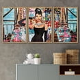 thumbnail image 2 of wall26 Framed Canvas Print Wall Art Set Stylish Fashion Audrey Hepburn Graffiti &amp; Street Art Comic Book Illustrations Modern Art Urban Portrait for Living Room, Bedroom, Office - 24"x36&quot, 2 of 5