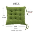 thumbnail image 5 of Lomyolo Chair Cushions for Kitchen Chairs 4 Pack Seat Cushion Chair Pads for Dining Patio Home Office Soft Comfort Velvet Square Light Green, 5 of 6