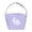 Purple, variant on Yellow Bunny Shaped Easter Basket With Handles Yellow Pastel Candy Bag For Holiday Celebrations Childrens Gift Idea And Festive Home Table Decor