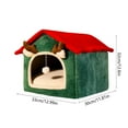 thumbnail image 6 of Vggrvlo Christmas Large Dog Bed Dog Bed Medium Size Dog Cute Kitten Bed Mattress Cartoon Ultra Soft Plush 13"x11.8"x12.6", 6 of 6