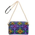 thumbnail image 2 of FORMRS Women Crossbody Purse with Chain Strap Vegan Leather Shoulder Handbag, Purple Stained Glass Pattern, 2 of 7