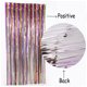 thumbnail image 3 of Cortina con flecos de papel de aluminio de arcoíris, 3 piezas, cortinas metálicas de oropel con efecto tie-dye, telón de fondo para fotos para decoraciones de fiestas de bodas y cumpleaños de arcoíris, 3 of 5