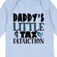 thumbnail image 4 of Inktastic Daddy's Little Tax Deduction Blue Hearts Boys or Girls Long Sleeve Baby Bodysuit, 4 of 5