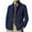 Navy, variant on Men's Sweater Long Sleeve V Neck Button Down Solid Cable Knit Cardigan with Pockets Brown 2XL