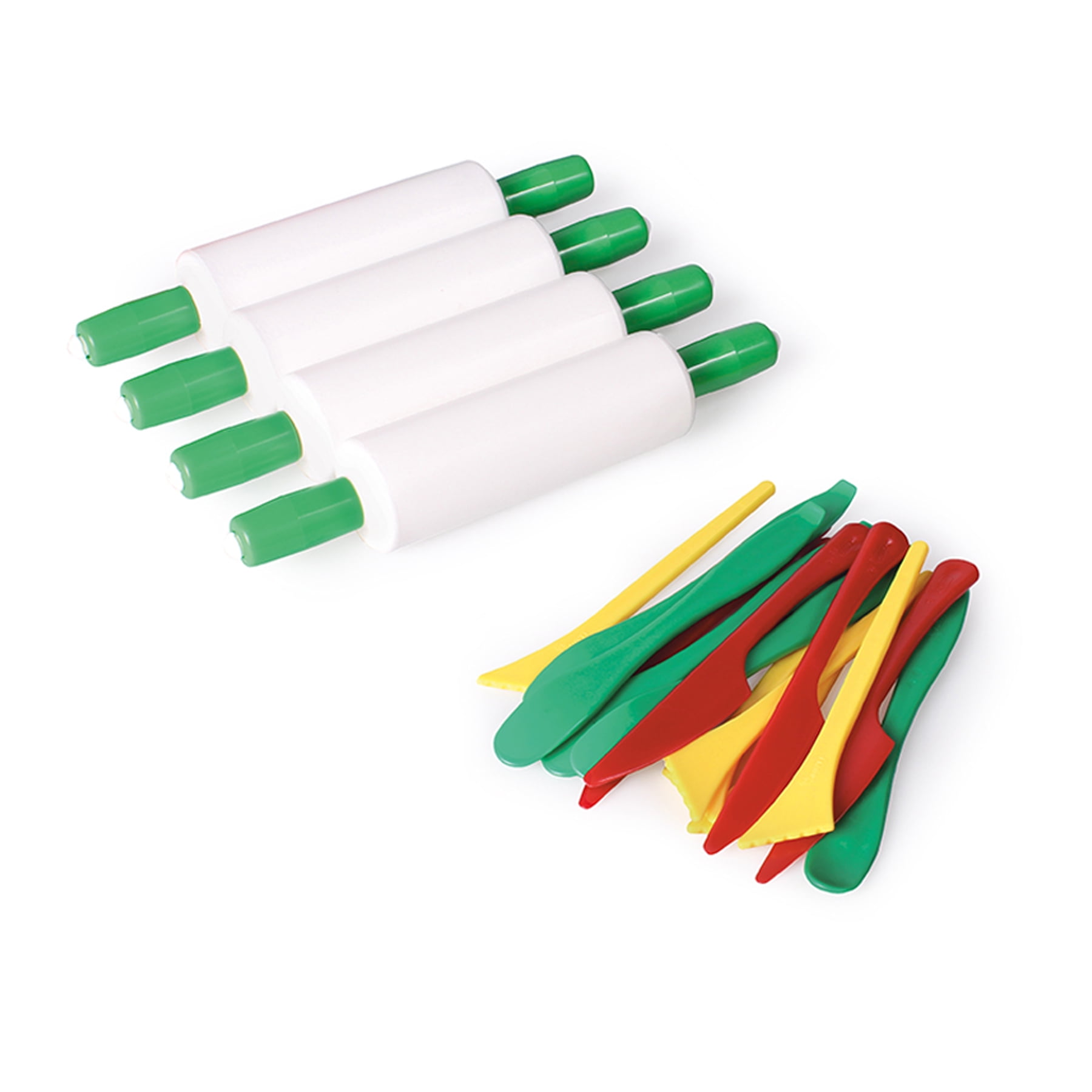 JOVI Plastilina Modeling Clay School Pack, 28 Bars, 4 Rollers, 15 Spatulas
