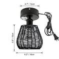 thumbnail image 4 of Kiven Motion Sensor Ceiling Light, Motion Activated Plug-in Ceiling lamp,Black Farmhouse Twine Motion Lights, Adjustable Delay Time for Laundry Bathroom Stair Hallway TB3334, 4 of 7