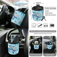 thumbnail image 5 of Renewold Hawaii Sea Turtle Blue Car Seat Cover Covers with Steering Wheel Seat Belt Strap Pad Trash Bag Phone Holder Rearview Mirror Accessories Cup Holder Key Chain Auto Decor, 15 Pack, 5 of 7