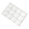 thumbnail image 3 of Unique Bargains PU Leather Jewelry Organizer Trays with Removable Dividers for Drawers White-12 Grid Tray, 3 of 7