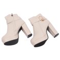 thumbnail image 1 of Tacones altos botas de mujer elegantes y lisas color beige para el trabajo ANGGREK Otros, 1 of 8