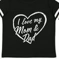thumbnail image 4 of Inktastic I Love My Mom and Dad in White Chalk Heart Boys or Girls Toddler T-Shirt, 4 of 5