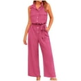thumbnail image 2 of Leesechin Womens Jumpsuits Clearance Trendy Plus Size WinterSolid Sequins Patchwork Long Sleeve V-Neck Bodysuit, 2 of 9