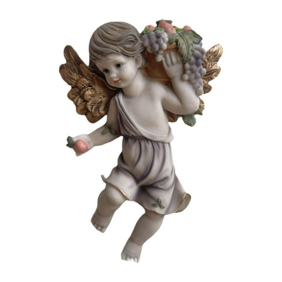 yotijay Angel Cherub Wall Sculpture Collectable Figurine for Home Wedding Decoration A