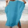 thumbnail image 6 of Brilliant Beach Cover up Womens Bathing Suit Bikini Swimsuit Crochet Loose Dress Sleeveless Swim Tops, 6 of 6