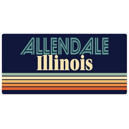 

Allendale Illinois 5 x 2.5-Inch Fridge Magnet Retro Design