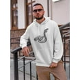 thumbnail image 2 of Indian Cobra Pencil Drawing Hoodie Men -Image by Shutterstock, Male 3X-Large, 2 of 4