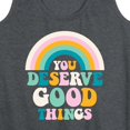 thumbnail image 3 of Instant Message - Inspirational - You Deserve Good Things - Women's Racerback Tank Top, 3 of 6