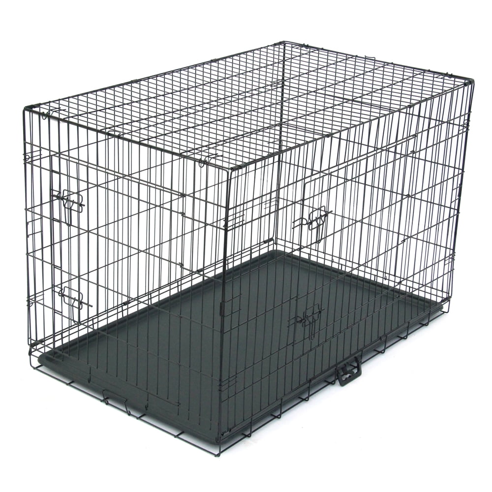 LB Dog Wire Dog Crate with Tray, XX-Large, 48"L LB Dog Wire Dog Crate with Tray, XX-Large, 48"L