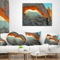 thumbnail image 3 of Designart Mesa Arch Canyon lands Utah Park - Landscape Printed Throw Pillow - 18x18, 3 of 4