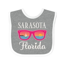 Inktastic Sarasota Florida Summer Trip Girls Baby Bib