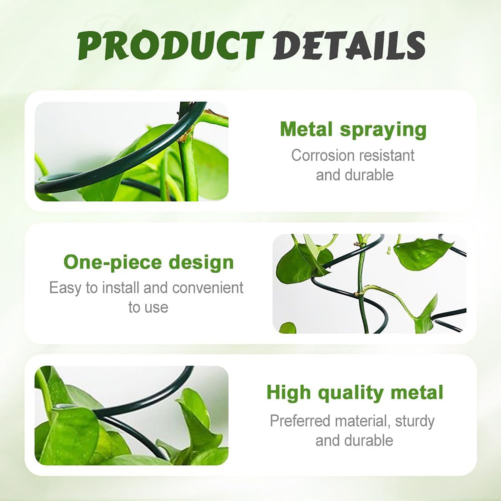 VEFSU Clearance Tomato Twist Stake,Metal Spiral Tomato Stakes,Spiral Plant Supports for Tomato Rose Vine, Garden Plant Supports Frame,Tomato Twist
