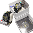 thumbnail image 5 of I-TEM Innovation by Temi Men's 22 mm Corporate Stainless Steel Leather Wristwatches, Yellow, (TW20B), 5 of 7