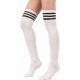 thumbnail image 3 of Women Over Knee Thigh High Socks Plus Size Tube Leg Warmers Stocking Cotton, 3 of 5