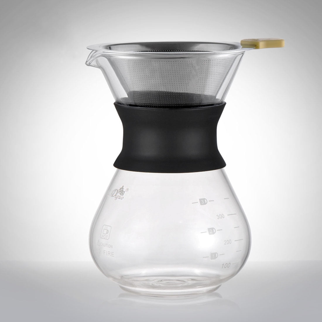 Hand Drip Coffee Maker with Stainless Steel Filter Cone Filter