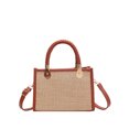 thumbnail image 1 of Bolso bandolera de paja transpirable bolsos de mano embrague femenino para mujer (marrón) Likrtyny Para Estrenar, 1 of 9