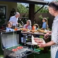 thumbnail image 4 of Ababeny Portable Grill Basket, BBQ Grilling Basket for Outdoor Grill with Removable Handle, Stainless Steel Camping Cooking Grill Accessories for Meat Chicken Fish Vegetable, 4 of 7