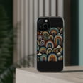 thumbnail image 3 of DistinctInk Hybrid (Acrylic / TPU) Clear Slim Fit Case for Apple iPhone 12 (6.1" Screen) - "Vibrant Rainbows Illuminate the Dark Canvas", 3 of 8