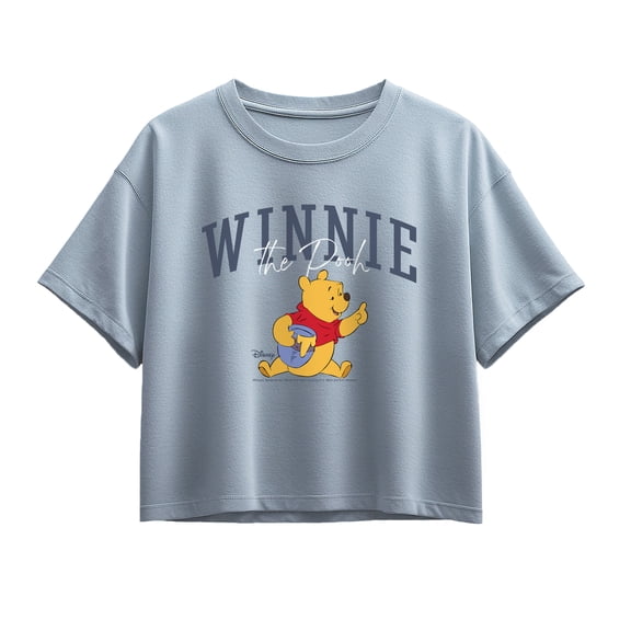 Winnie the Pooh - Winnie Eating Honey - Youth Girls Boxy T-Shirt