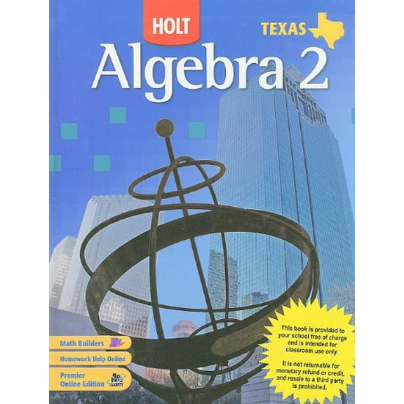 Pre-Owned Texas Holt Algebra 2 Paperback