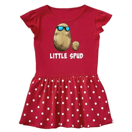 

Inktastic Little Spud Potato Father and Child Gift Baby Girl Dress