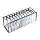 thumbnail image 2 of Organizador de cajones plegable Ropa interior Sujetador Corbatas de calcetines Bufanda Caja de almacenamiento Viaje Negro 11 Quejas Fanmusic Organizador de cajones plegable, 2 of 7