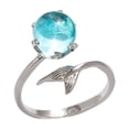 thumbnail image 1 of Stylish Fish Female Fashion Ring with Tail Design for Jewelry Enthusiasts, 1 of 8