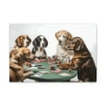 thumbnail image 3 of Dogs Playing Poker Funny Game Playing Card Canvas Wall Art for Home Decor Ready-to-Hang, 3 of 18