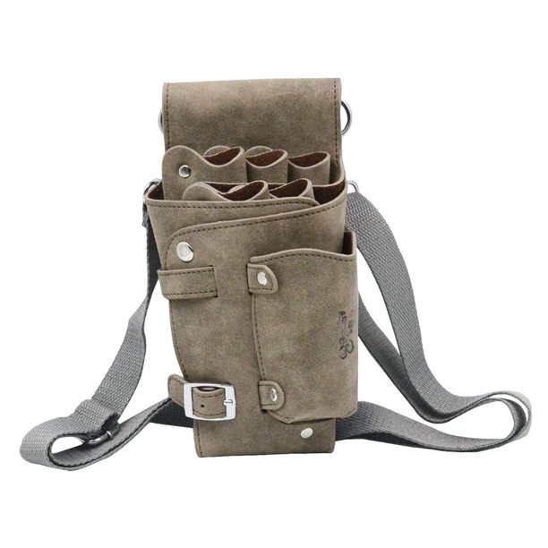 Bolsa para tijeras de peluquero/salón, correa de hombro , riñonera de cuero PU Estilo C Yinane Estuche para peine de pelo