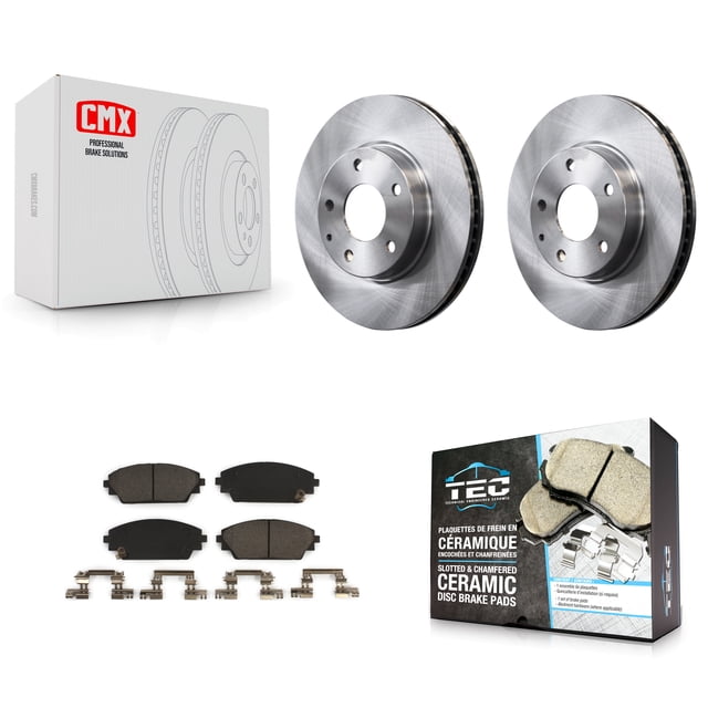 Transit Auto Front Disc Brake Rotors and Ceramic Pads Kit for Car Mazda 3 CX-3 Sport K8T-100677