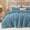Blue Fog, variant on Fleece Twin Comforter Set -Super Soft & Warm Fluffy Burgundy Bedding, Luxury Fuzzy Heavy Bed Set for Winter with 1 Pillow case
