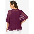 thumbnail image 2 of Jessica London Women's Plus Size Crochet Cardigan, 2 of 4